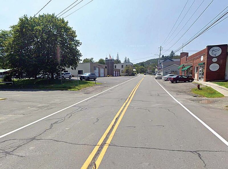 PLANNED UPGRADE The town hopes to use funds from the NY Forward grant to extend the hamlet’s sidewalks along Main Street up past Town Hall and the Livingston Manor-Roscoe Library to Dollar General.