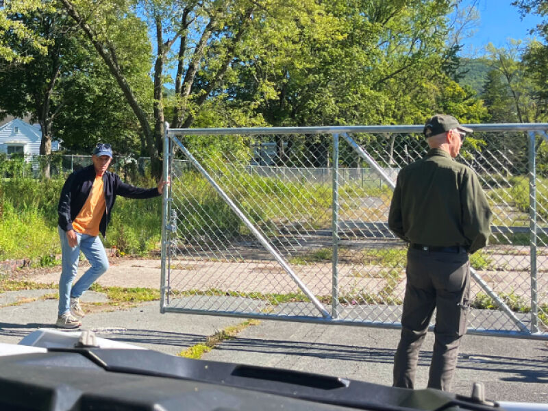 Keith opens the gates.