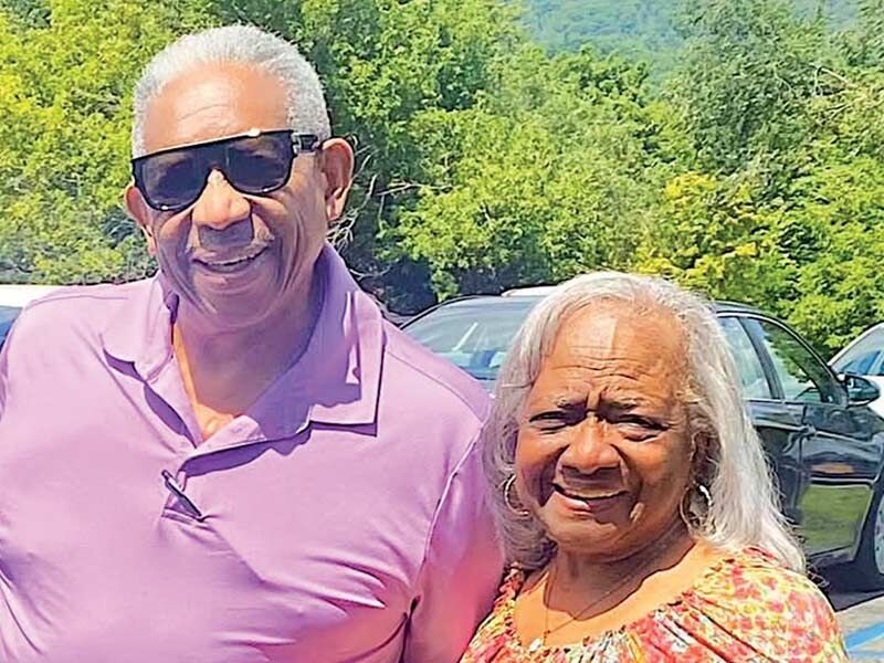 Reverend Julius Collins with his wife Vernice.
