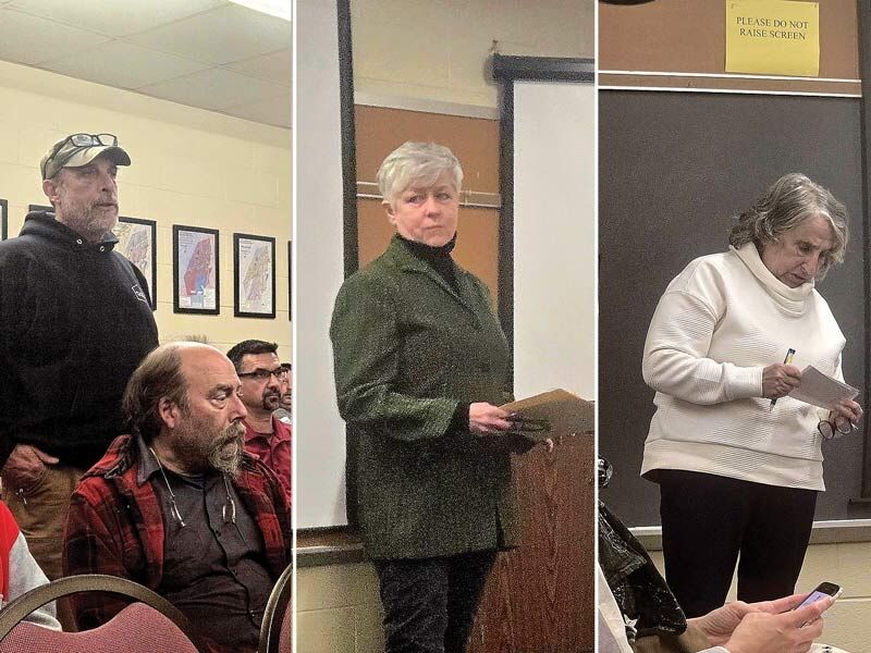 Speakers at the public hearing included Jim Bell, Claire Flemming, and Wendy Saul.