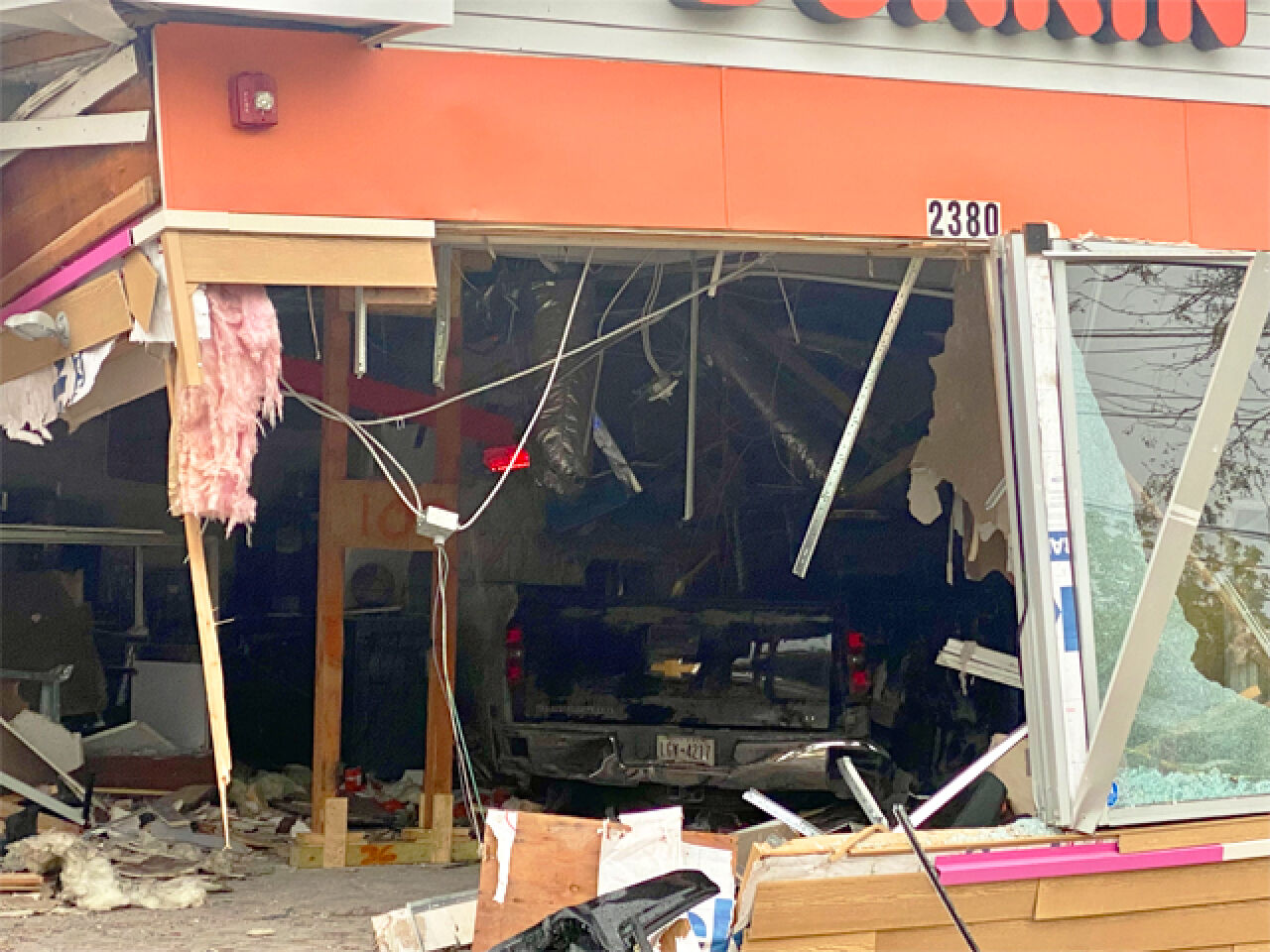 Truck Crash Totals Pine Bush Dunkin’