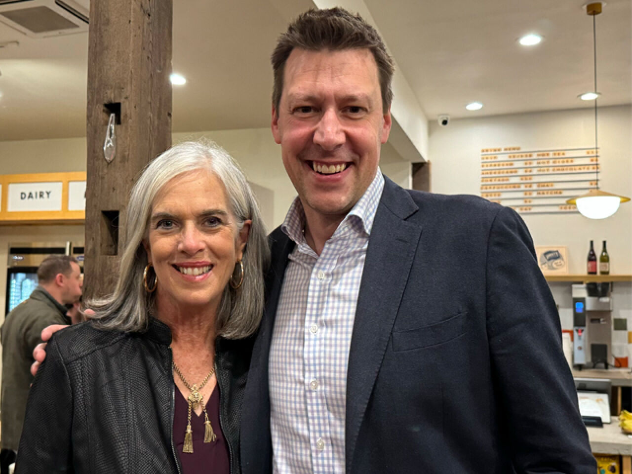 Congressional Candidate in Ellenville Café