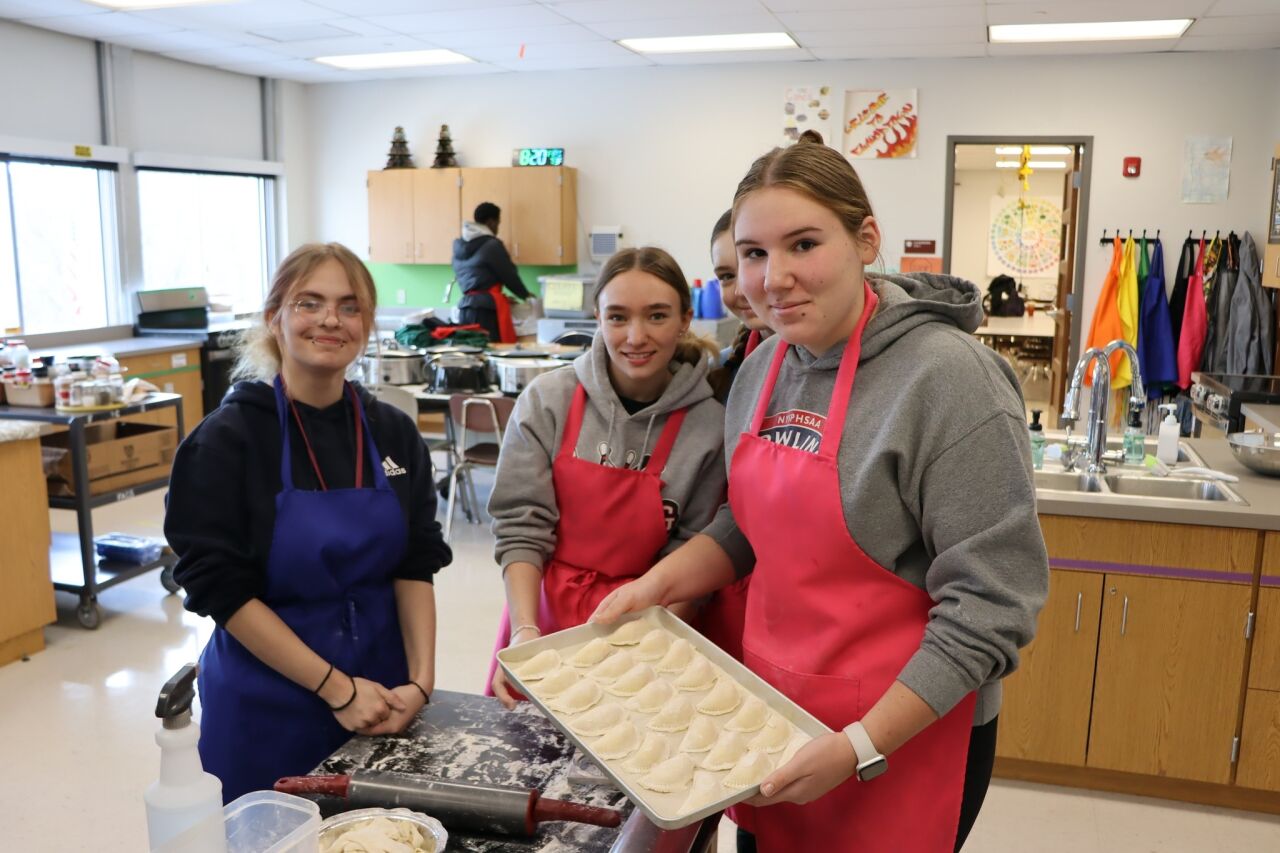 KHS Students Try Pierogi-Making