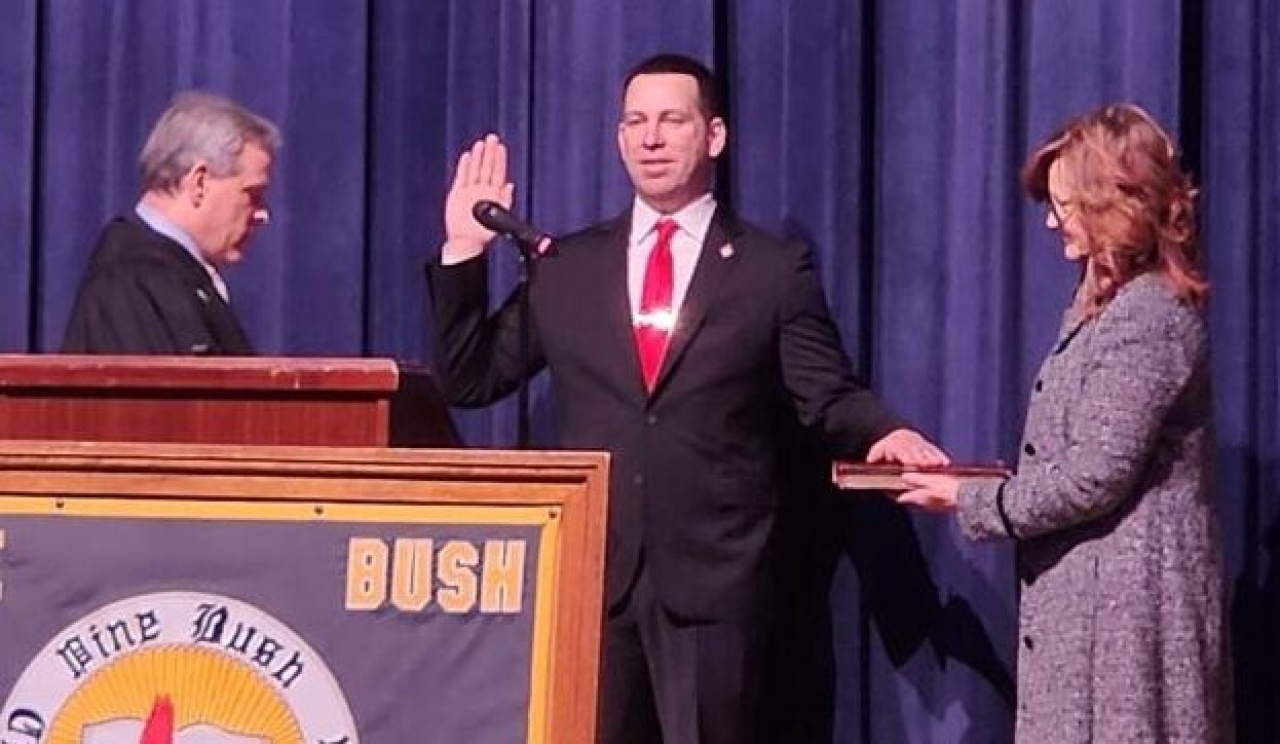 Maher sworn in ceremony at Pine Bush High